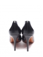 Black suede essential V neck pointy toe pumps Retail price $600 Size 38