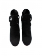 Bottines low boots à talon en bois et suède noir Prix boutique 950€ Taille 36,5