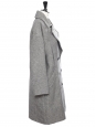 Manteau POISY DAY long oversized gris chiné NEUF Prix boutique 700€ Taille 36 à 42