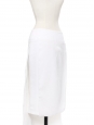 White crepe high waisted skirt with asymmetric panels Retail price €950 Size 34