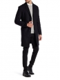Manteau Homme MIGOR long en laine de cachemire noir Prix boutique 750€ Taille 48 (M)