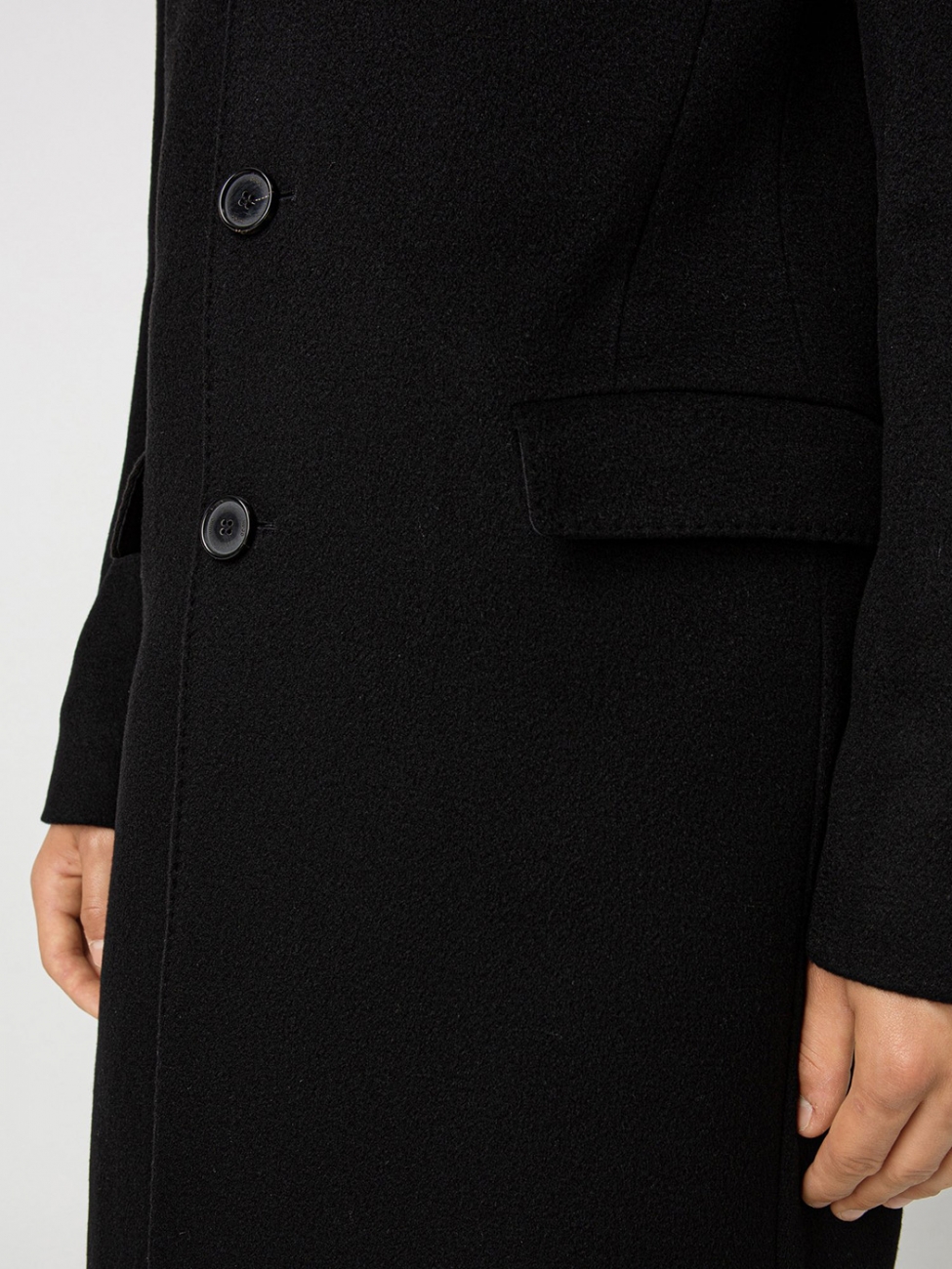 Boutique HUGO BOSS MIGOR Men's black cashmere long coat price €750 Size 48