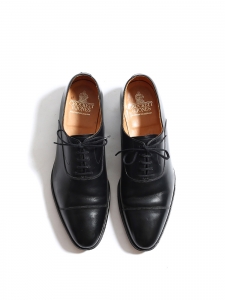 MITCHAM Black calf leather Oxford shoes Retail price €515 Size UK 9.5 / FR 44