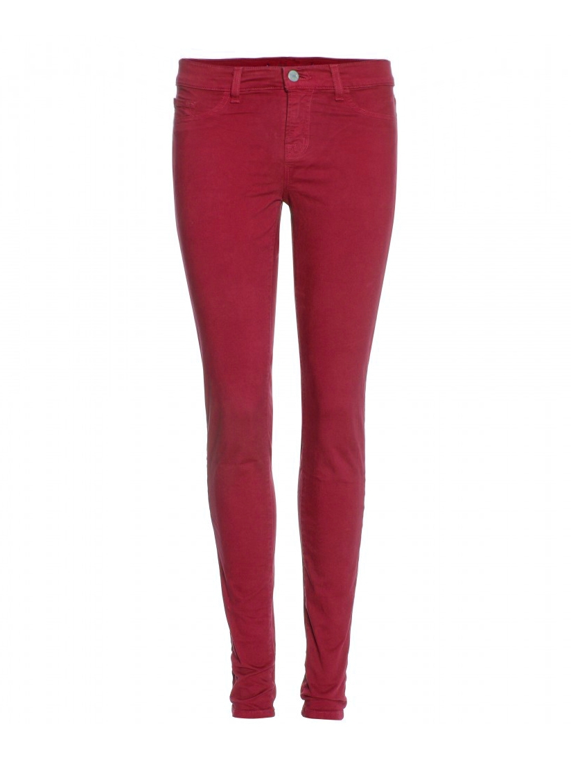 Louise Paris - J BRAND Black cherry red 811 mid-rise skinny leg jeans ...