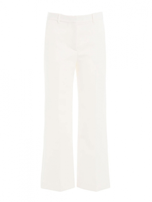 Pantalon SPRINZA cropped en crêpe blanc ivoire Prix boutique 260€ Taille 36