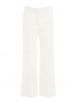 Pantalon SPRINZA cropped en crêpe blanc ivoire Prix boutique 260€ Taille 34