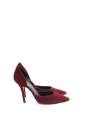 Stiletto heel pointed toe burgundy red suede pumps Retail price $600 Size 37