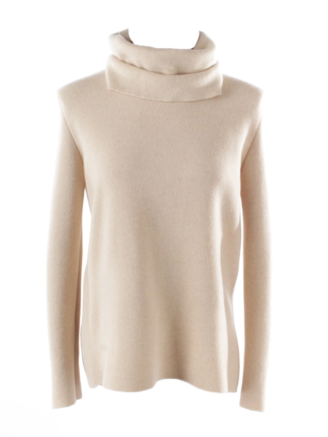 Louise Paris - JIL SANDER Beige cashmere wool turtleneck sweater Retail ...