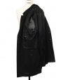 Manteau Homme long en laine et cachemire noir Prix boutique 450€ Taille 52