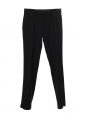 Black wool slim fit Romantic H13 men's pants Retail price €195 Size 38