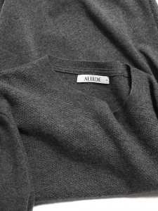 Grey cashmere wool round neck men's sweater Retail price €405 Size M