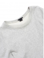 Sweatshirt en coton gris chiné clair Px boutique 230€ Taille 38