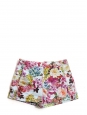 Blue, pink and yellow floral print shorts Retail price €550 Size 38