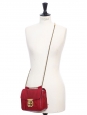 Small cherry red leather ELSIE cross body bag Retail price €1000