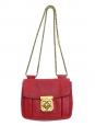 Small cherry red leather ELSIE cross body bag Retail price €1000