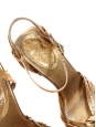 Sandales salomé à talon en python doré Prix boutique 650€ Taille 36