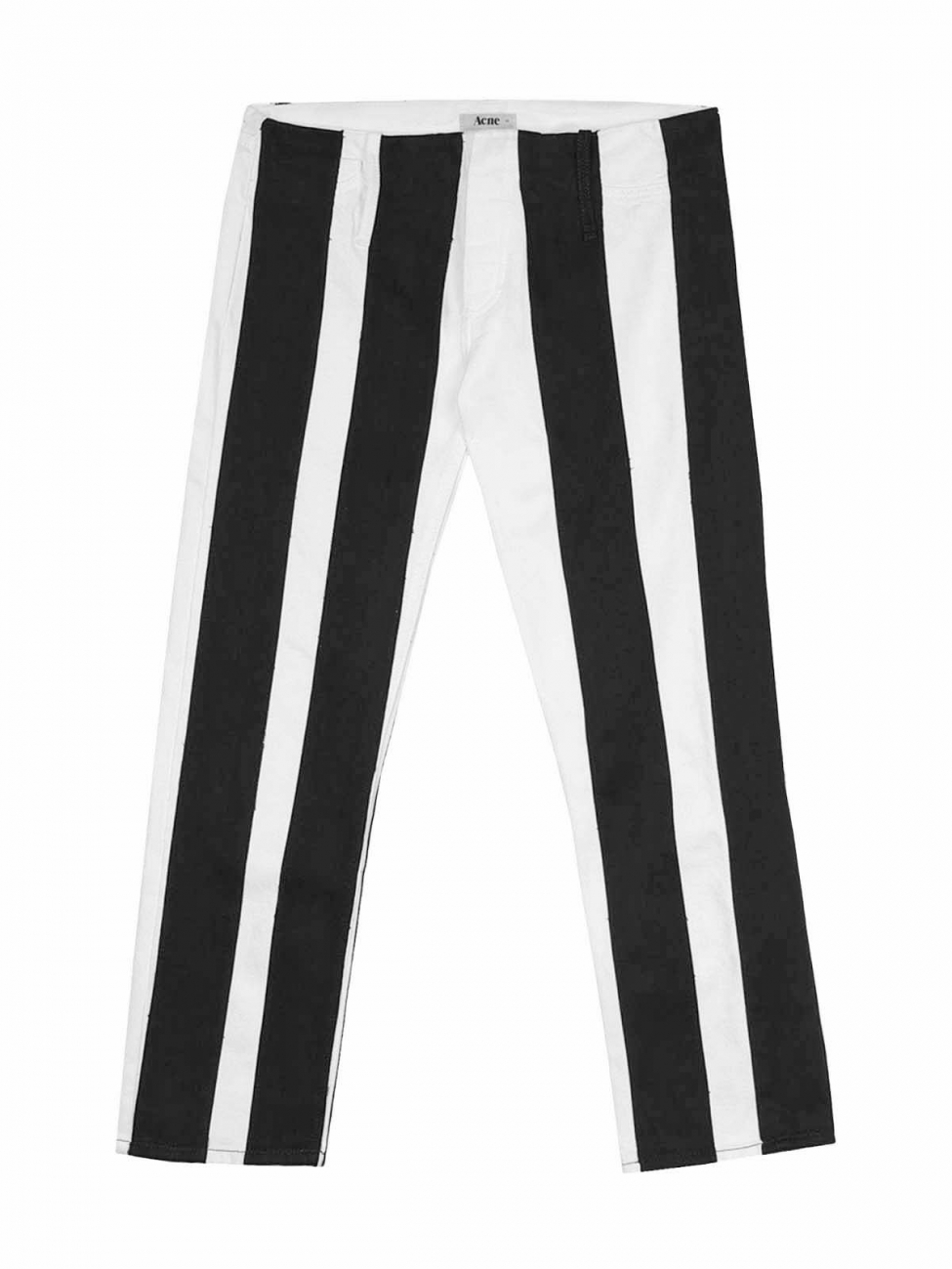 Boutique ACNE Black and white striped jeans Retail price 240€ Size