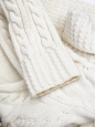 BALENCIAGA Pull en laine torsadée écrue Px boutique environ 950€ Taille 38