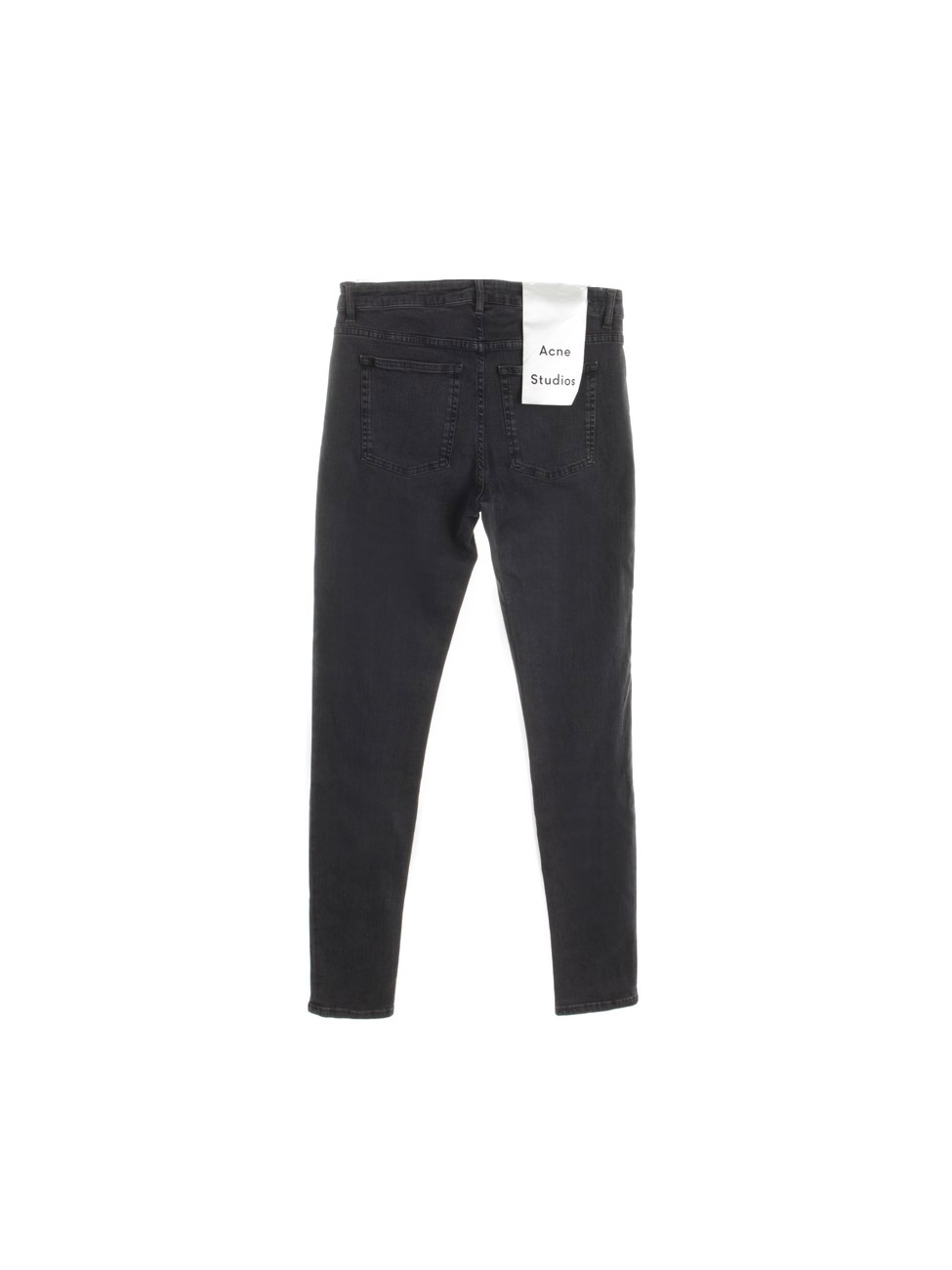 Boutique ACNE STUDIOS " Skin 5 Pocket Used Black " mid-rise skinny dark grey jeans Retail price $220 30/34