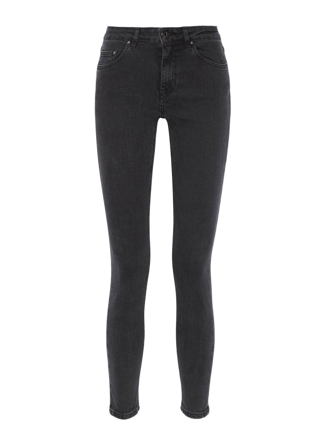 Lav Oxide Klimatiske bjerge Boutique ACNE STUDIOS " Skin 5 Pocket Used Black " mid-rise skinny dark  grey jeans Retail price $220 Size 30/34