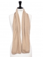 Beige sand cashmere wool scarf Retail price €300