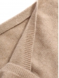 Beige sand cashmere wool scarf Retail price €300