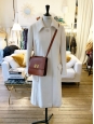 Tan brown leather cross body LOUISE bag NEW Retail price €1450