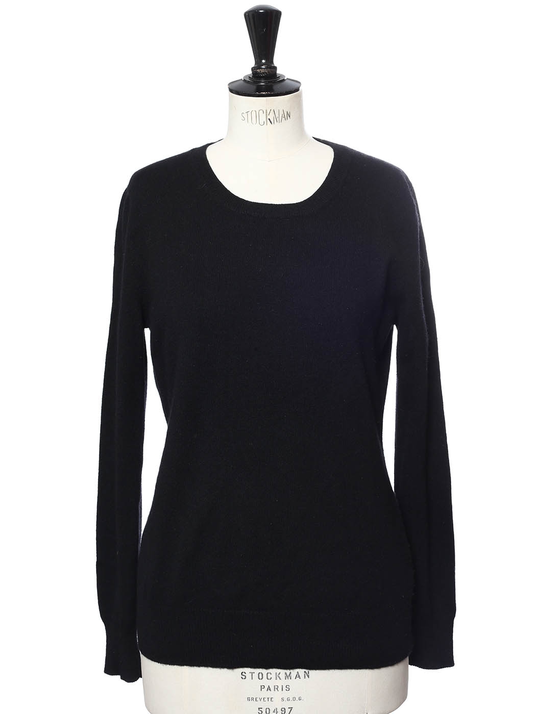 Louise Paris - THE MERCER NY Black cashmere round neckline sweater ...