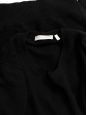 Black cashmere round neckline sweater Retail price €370 Size 38