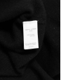 Black cashmere round neckline sweater Retail price €370 Size 38