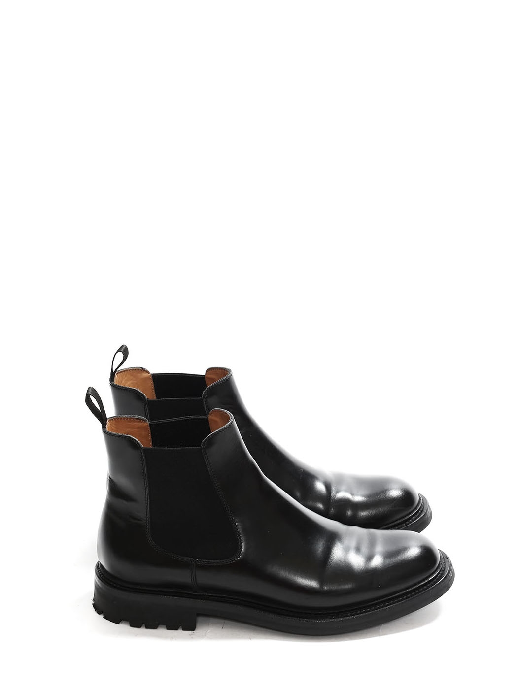 Boutique CHURCH'S Genie black patent leather Chelsea flat ankle boots ...