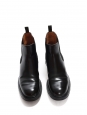 Genie black patent leather Chelsea flat ankle boots Retail price €610 Size 37.5/38