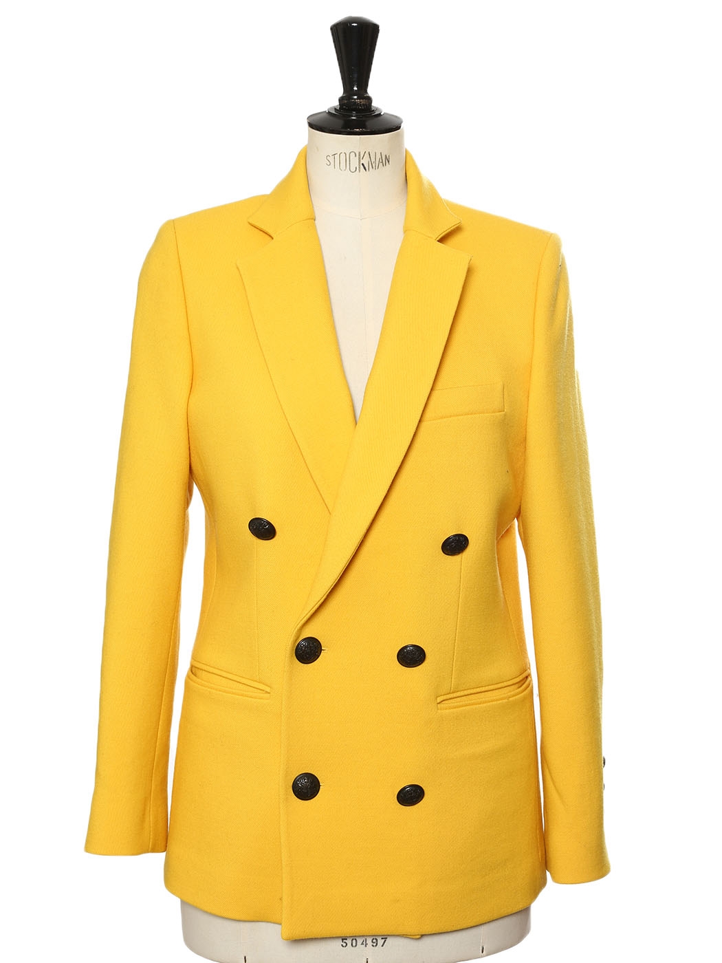 Louise Paris - PAUL & JOE Double breasted bright yellow blazer jacket ...