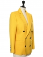 Double breasted bright yellow blazer jacket Retail price €630 Size 36/38