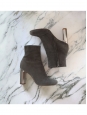 BAM BAM grey suede leather ankle boots silver heel Retail price €730 Size 35.5