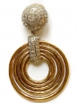 Boucles d'oreille clip anneaux et cercles en laiton doré et argenté