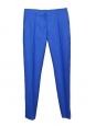 STELLA MCCARTNEY Royal blue wool piqué slim fit pants Retail price $560 Size 34