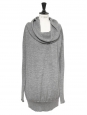 Heather grey wool and cashmere long sleeved sweater dress Retail price €700 Size 36