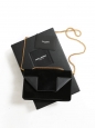 Sac BETTY en cuir et suede noir chaîne dorée Prix boutique 1400€