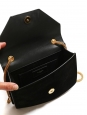 Sac BETTY en cuir et suede noir chaîne dorée Prix boutique 1400€