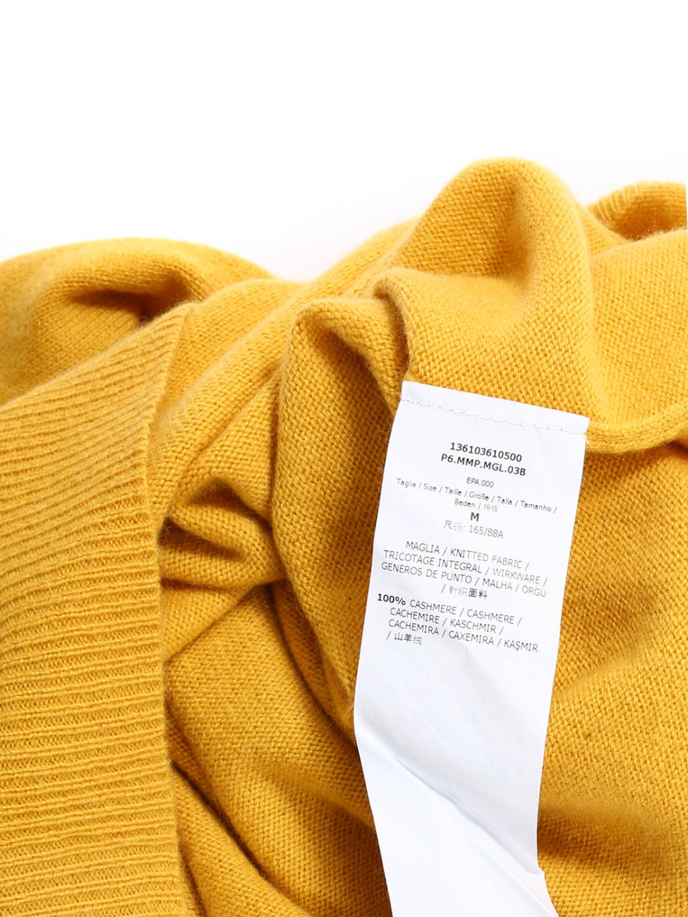 MAX MARA Mustard yellow cashmere 