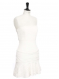 White lace strapless dress Retail price 2600€ Size 36