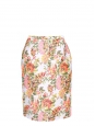 Multicolored neon floral jacquard pencil skirt Retail price €500 Size 36/38
