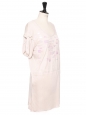 Robe printemps été 2008 en coton et soie rose pâle boutique 1200€ Taille S