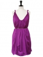 Prune purple strap cocktail dress Retail price $385 Size 34