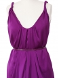 Robe de cocktail violet prune Px boutique 385$ Taille 34