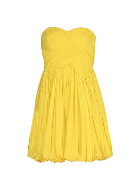 robe soie jaune