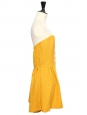 Combi-short en crêpe de coton jaune soleil  Px boutique 365€ NEUF Taille 36/38