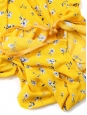 Robe portefeuille manche courtes décolleté V fleurie jaune et bleu Taille 36