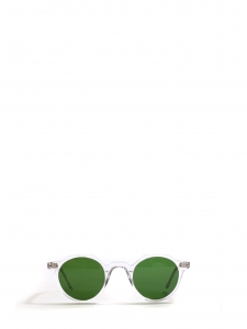 LA PICA Crystal clear frame sunglasses with bottle green mineral lenses Retail price €230 NEW